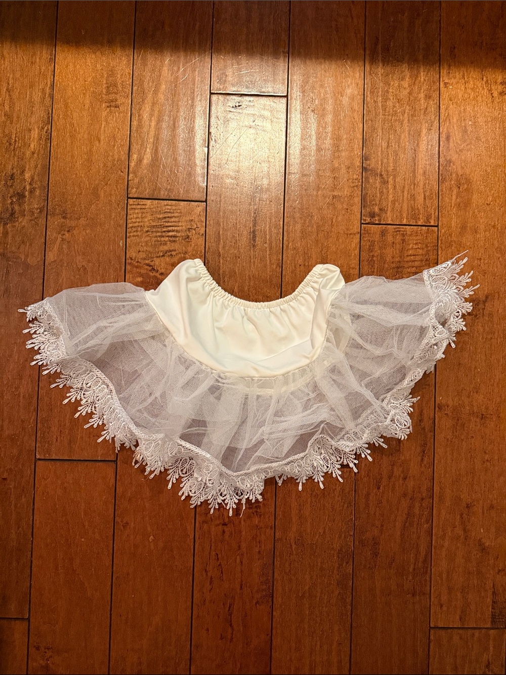 White Lace Tulle Costume Petticoat